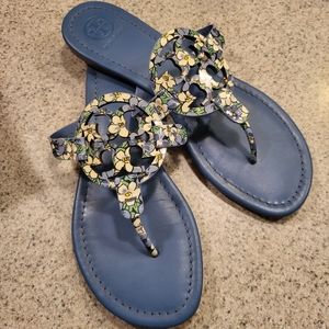 Tory Burch Miller print sandals sz 8